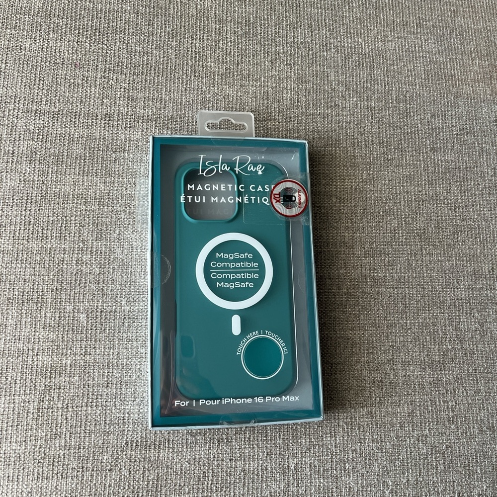 Teal Magnetic Case for iPhone 16 Pro Max